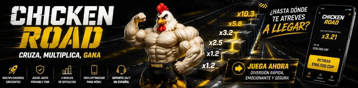 Banner horizontal de Chicken Road